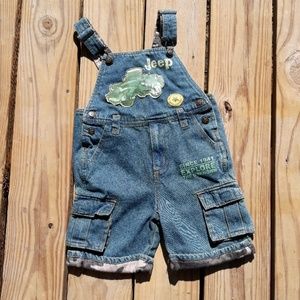 Jeep brand toddler short overalls. Size 4T.